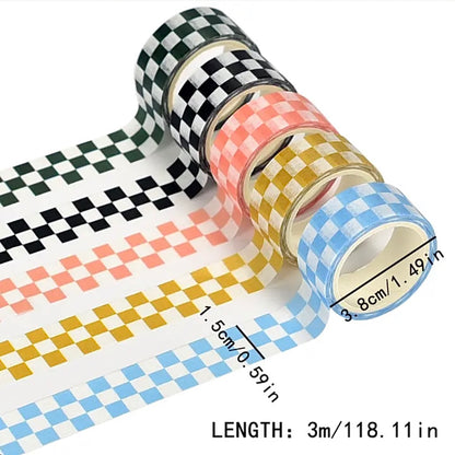 Checkerboard Washi Tape Set of 5