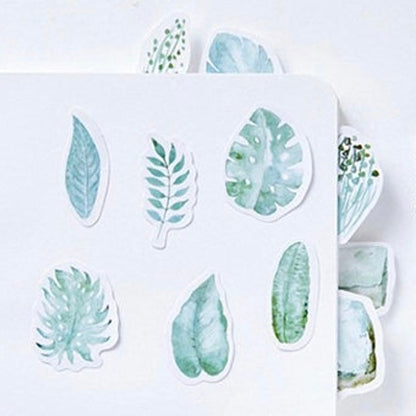 Watercolour Leaf Stickers