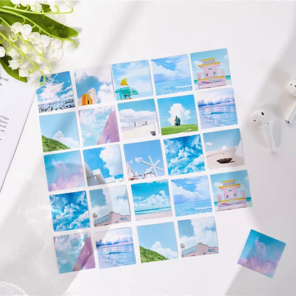 Beach Cloud Stickers