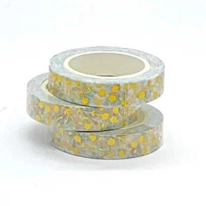 Gold Foil Floral Washi Tape