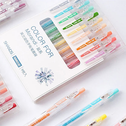 coloured ink gel pen set
