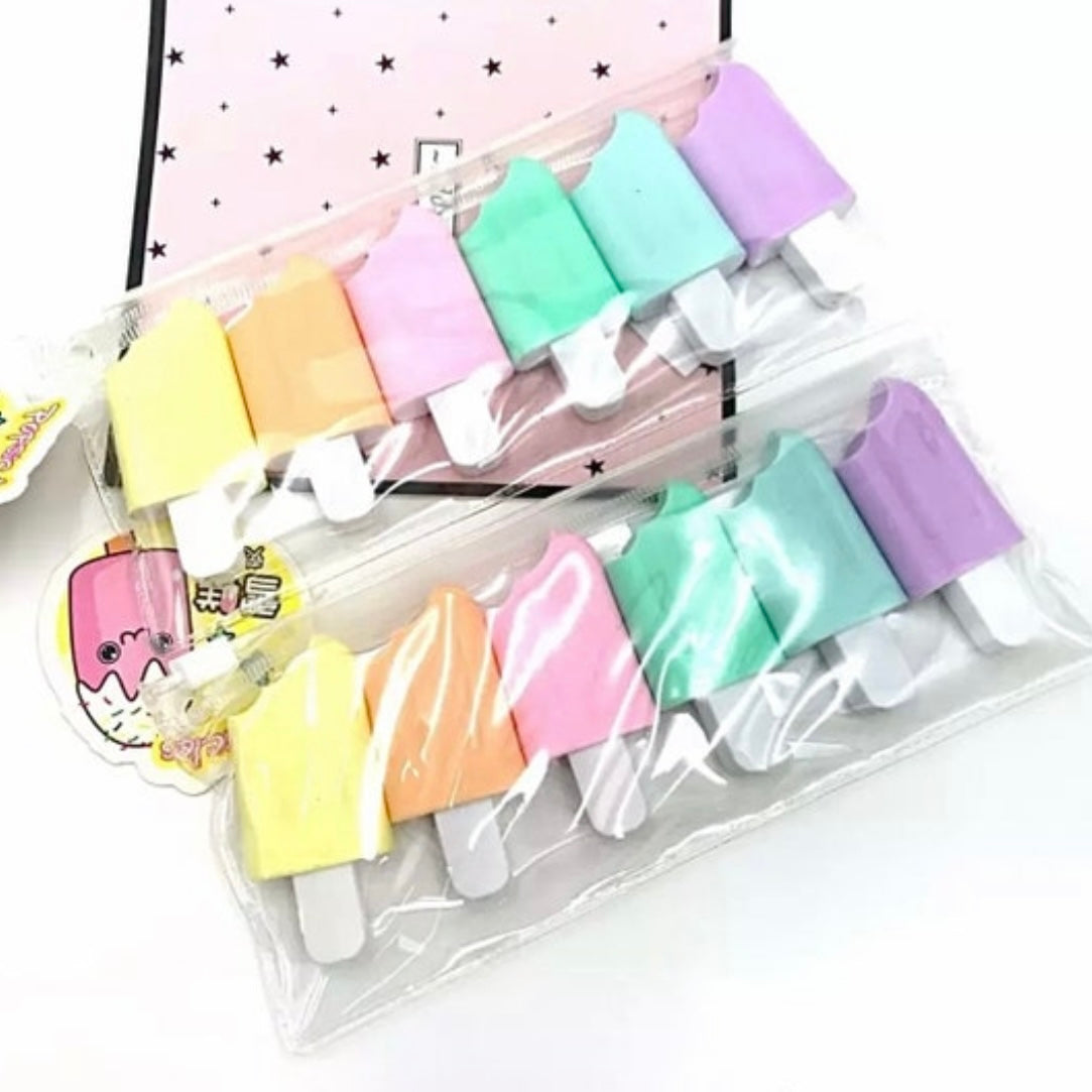 Ice Lolly Pastel Highlighter Set