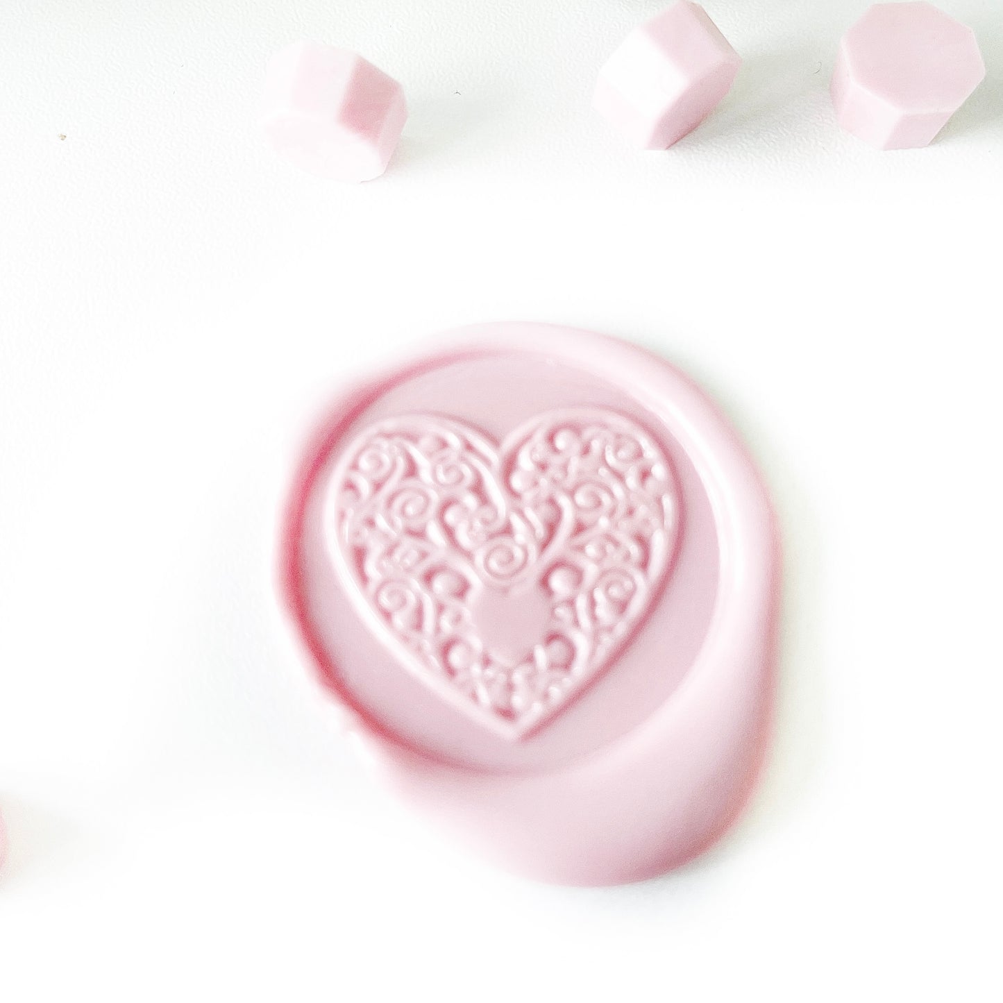 Floral Heart Wax Seal Head