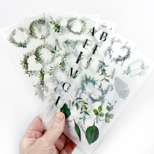 Watercolour Botanical Sticker Sheets