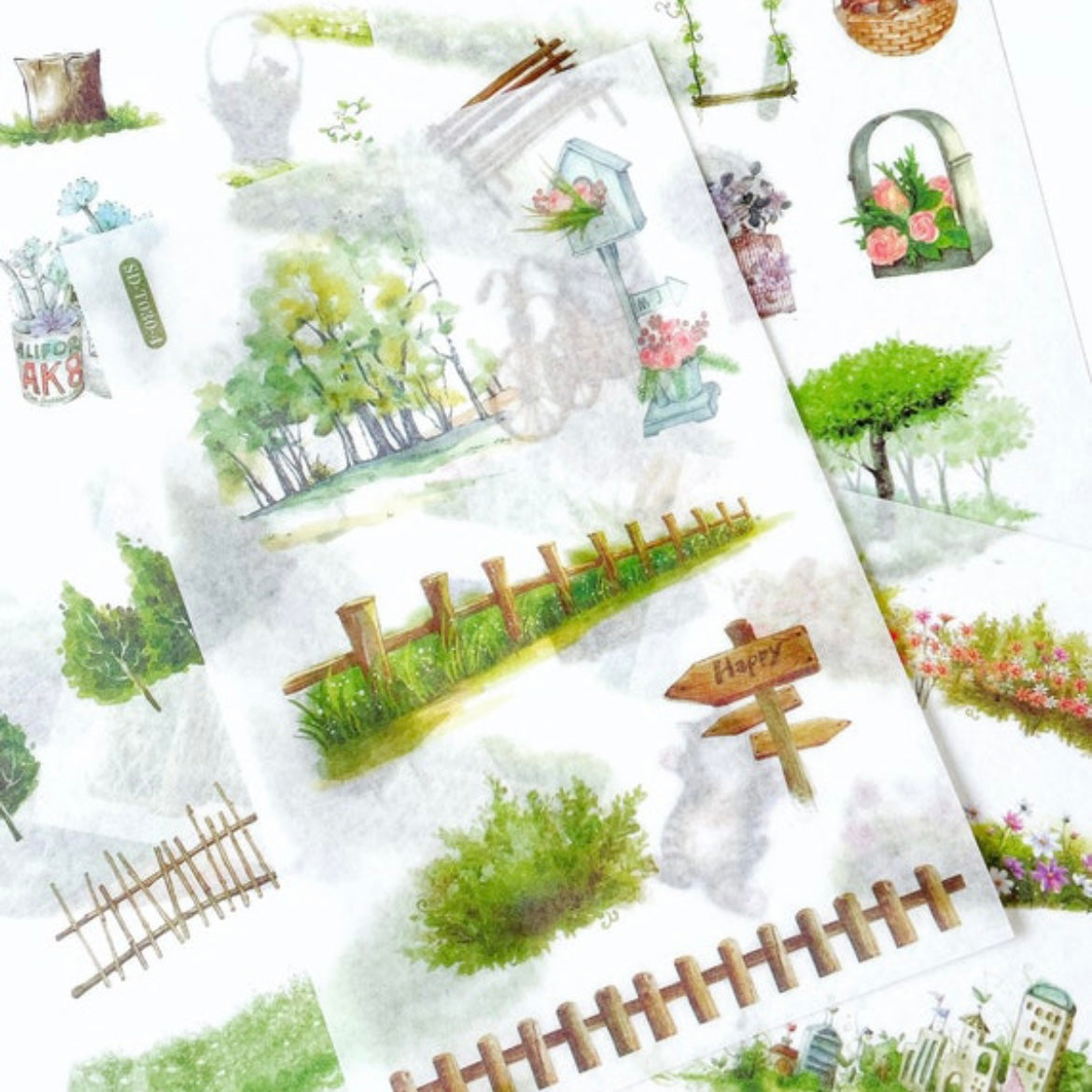 Country Garden Sticker Sheets