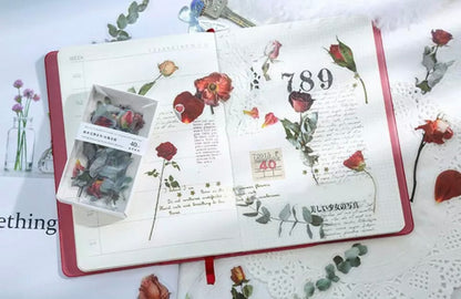 40 Pressed Flower Stickers