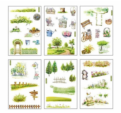 Country Garden Sticker Sheets