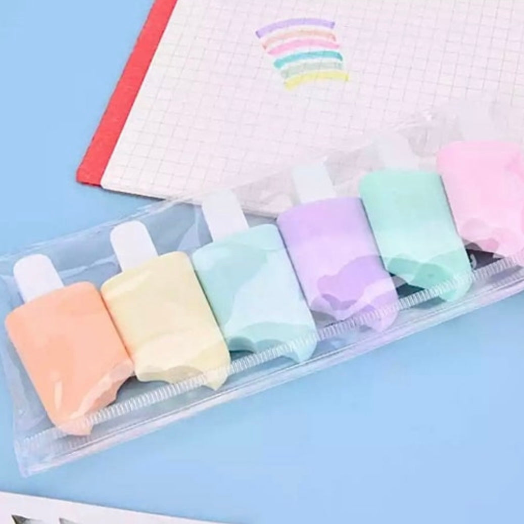 Ice Lolly Pastel Highlighter Set