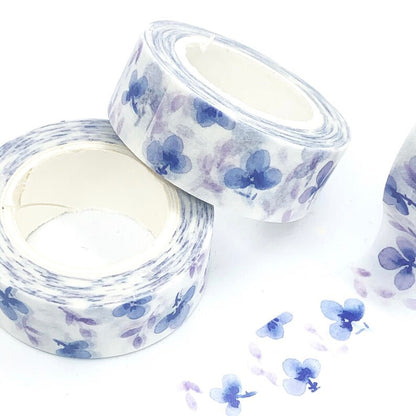 Blue Floral Washi Tape