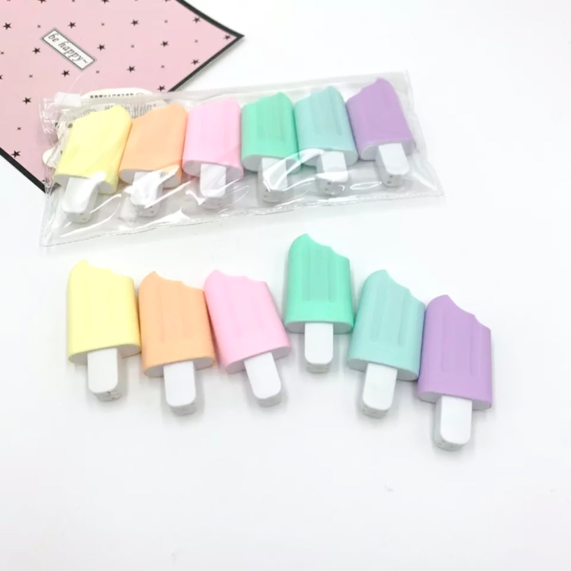 kawaii highlighter pens ice cream