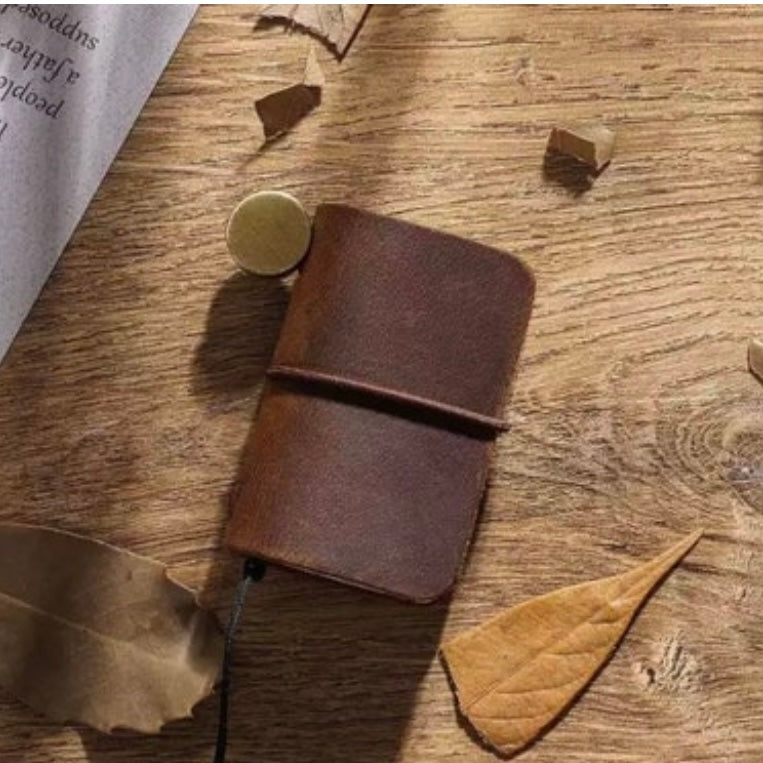 mini leather journal
