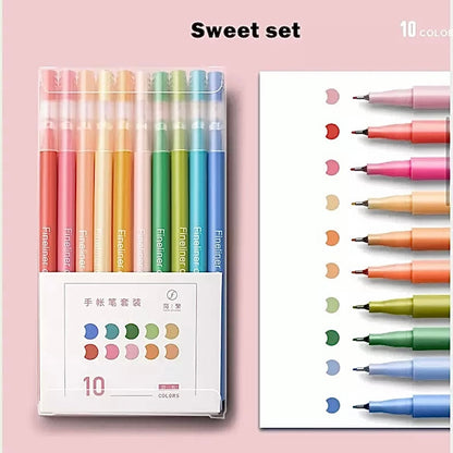 10 Candy Gel Pens - Coloured Ink